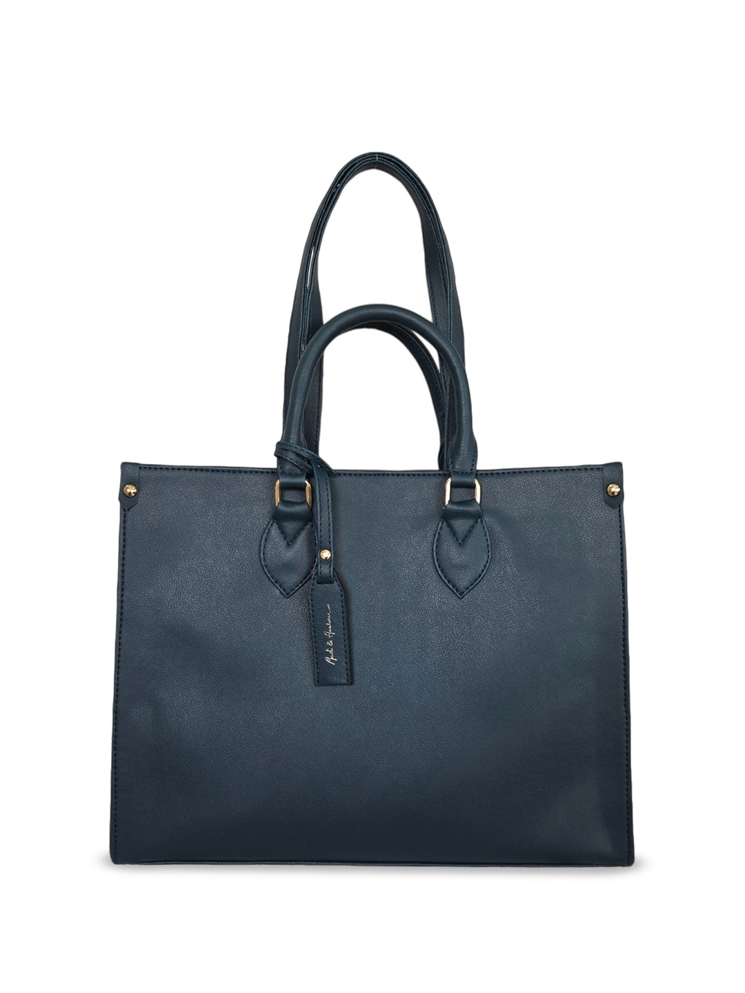 

Mast & Harbour PU Structured Shoulder Bag with Tasselled, Blue