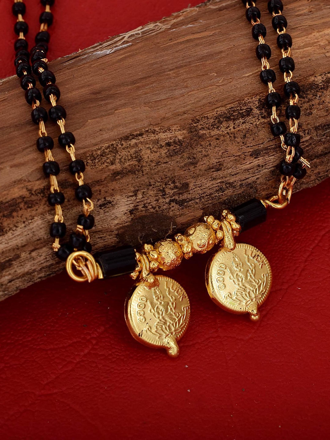 

MEMOIR Gold-Plated Beaded Mangalsutra