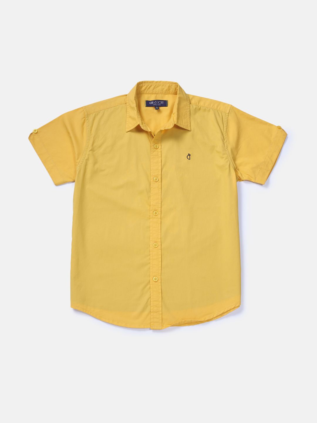 

Gini and Jony Boys Standard Opaque Casual Shirt, Yellow