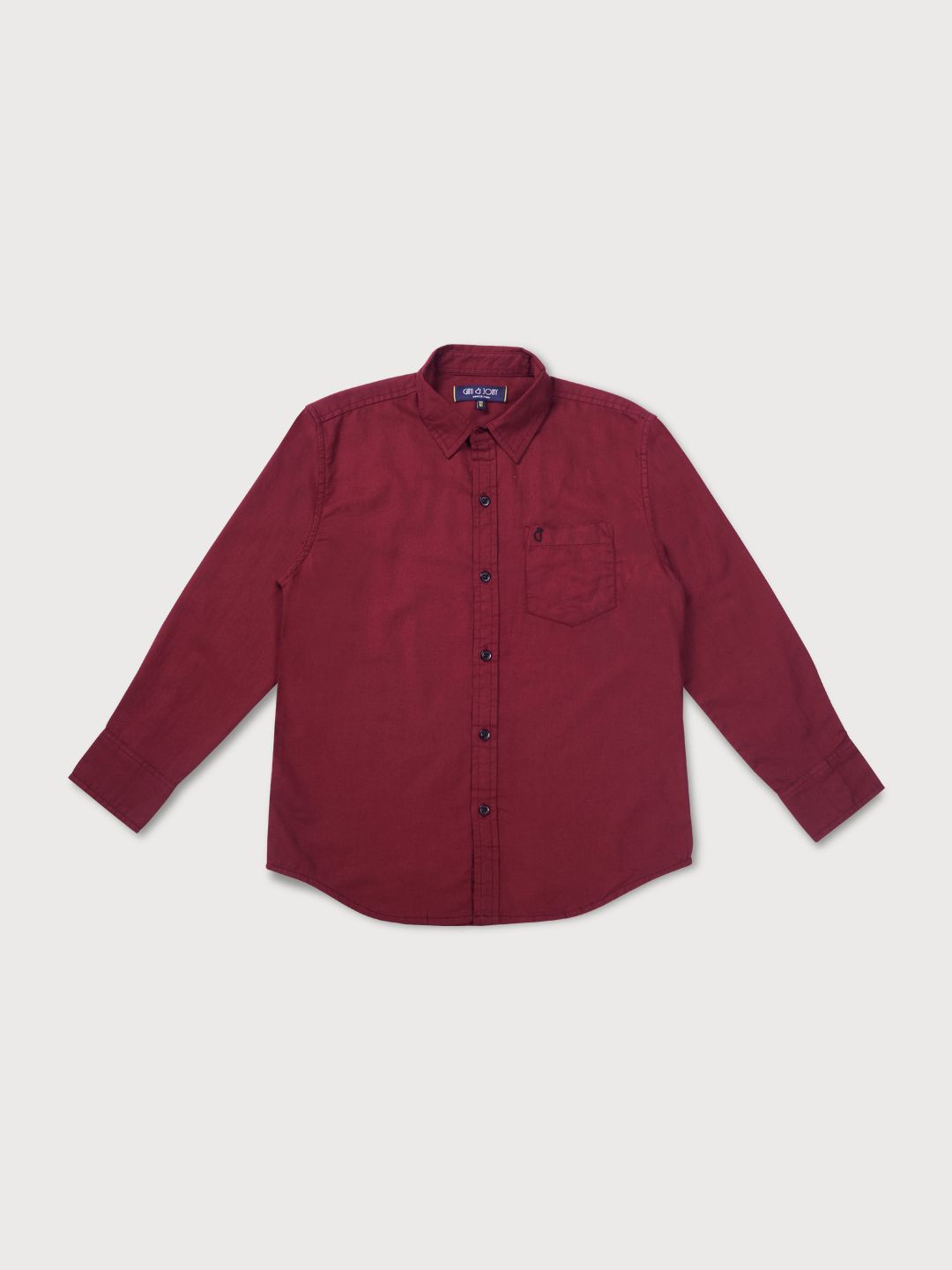 

Gini and Jony Boys Standard Opaque Casual Shirt, Maroon
