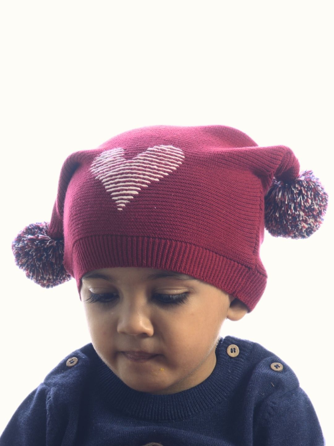 

Greendeer Kids Embroidered Beanie, Red