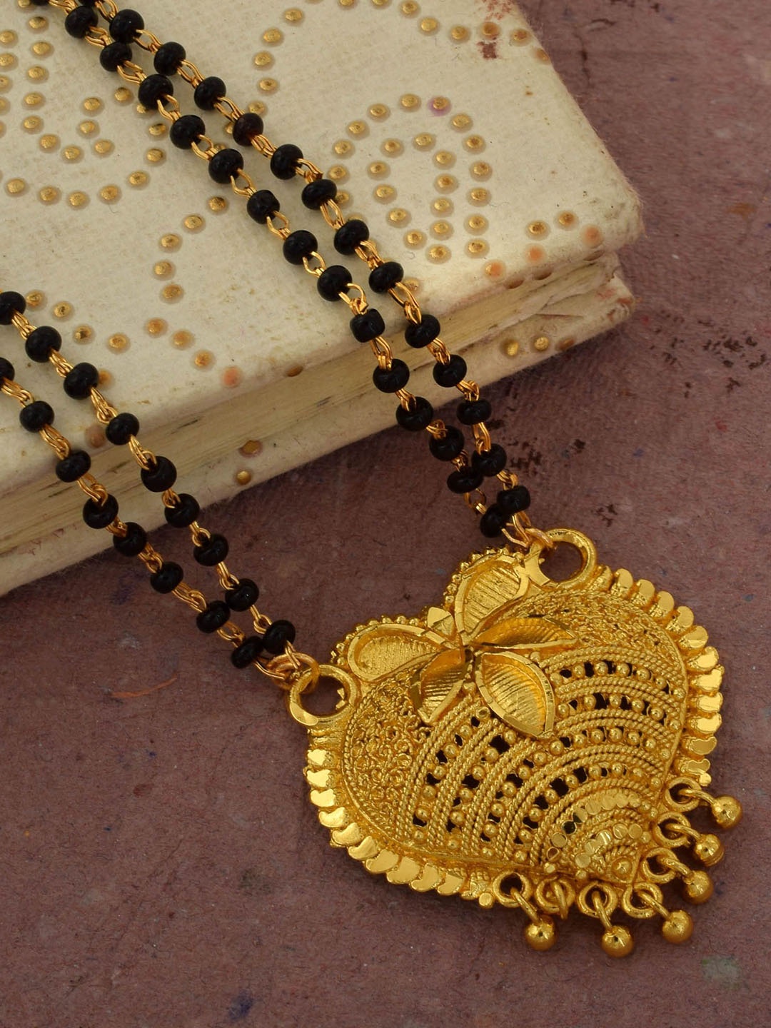 

MEMOIR Gold-Plated Beaded Mangalsutra