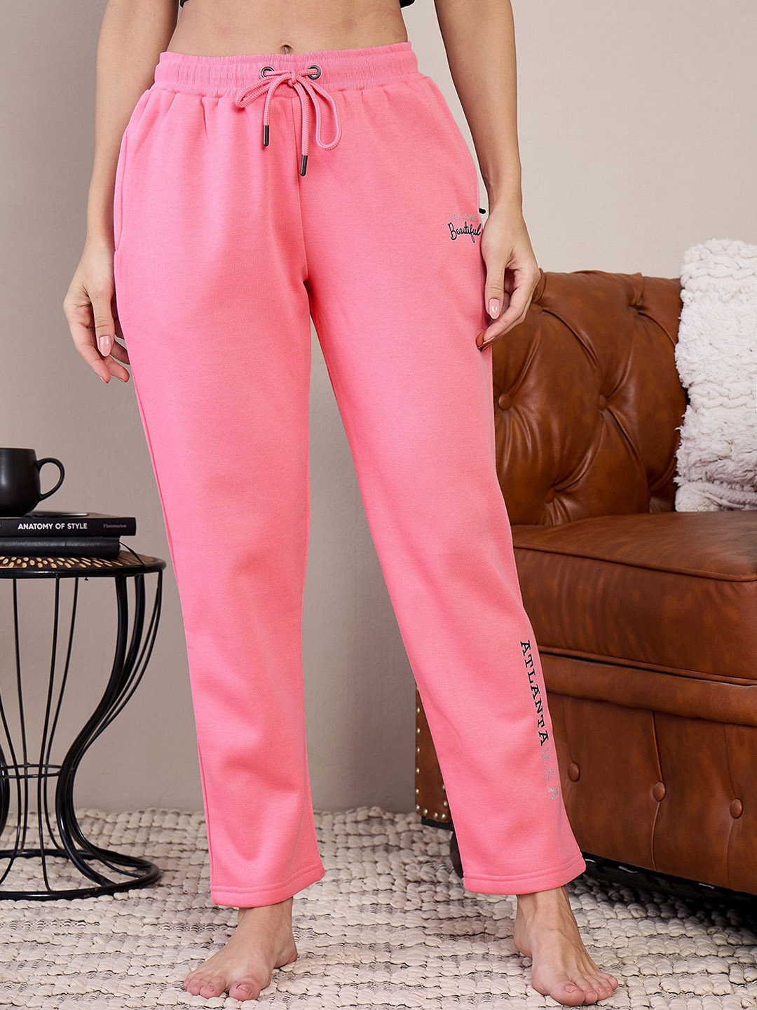 

July Women Storm-Fit Mid- Rise Track Pants, Pink