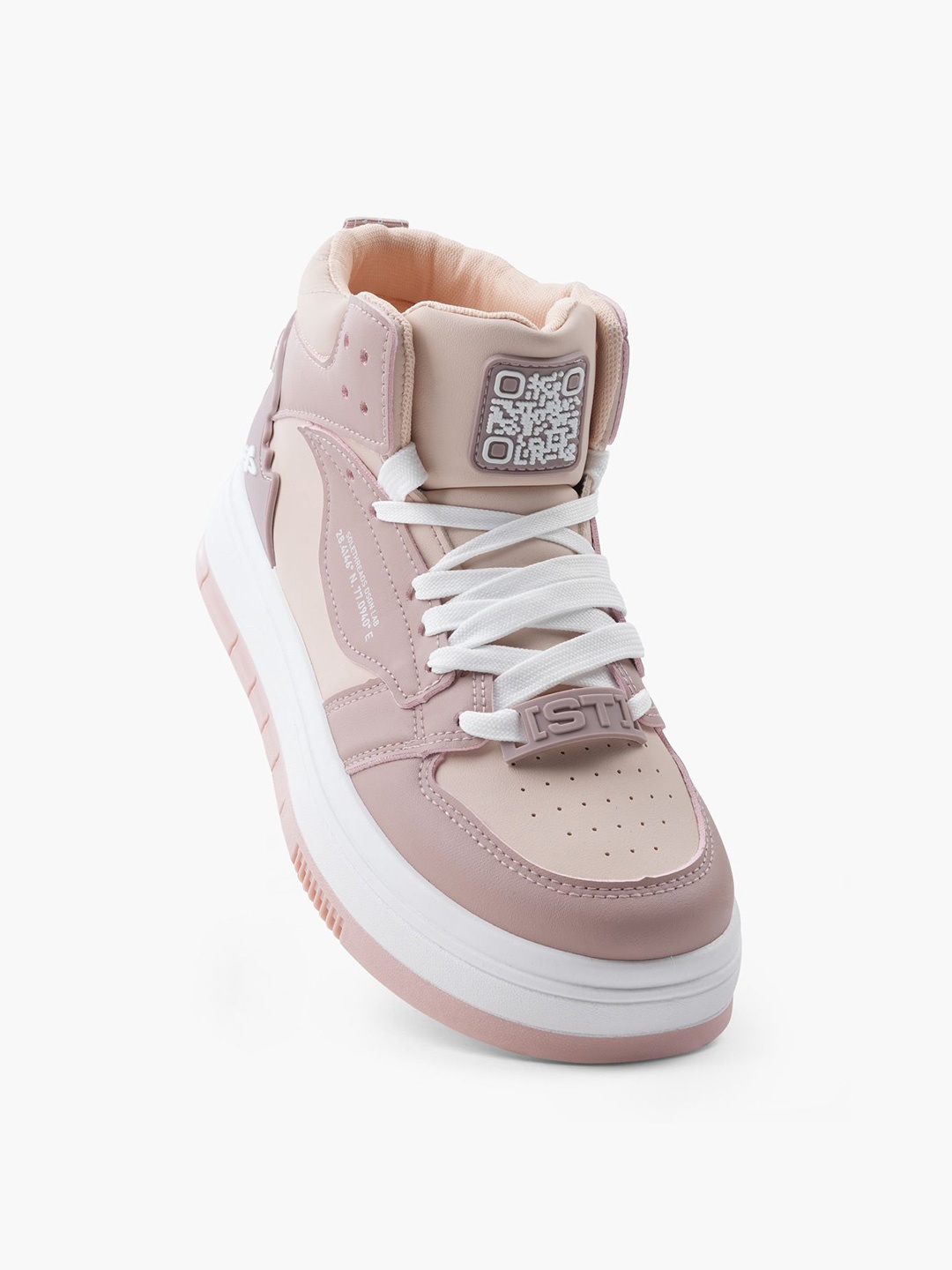 

Solethreads Women Colourblocked Lace-Up Sneakers, Pink