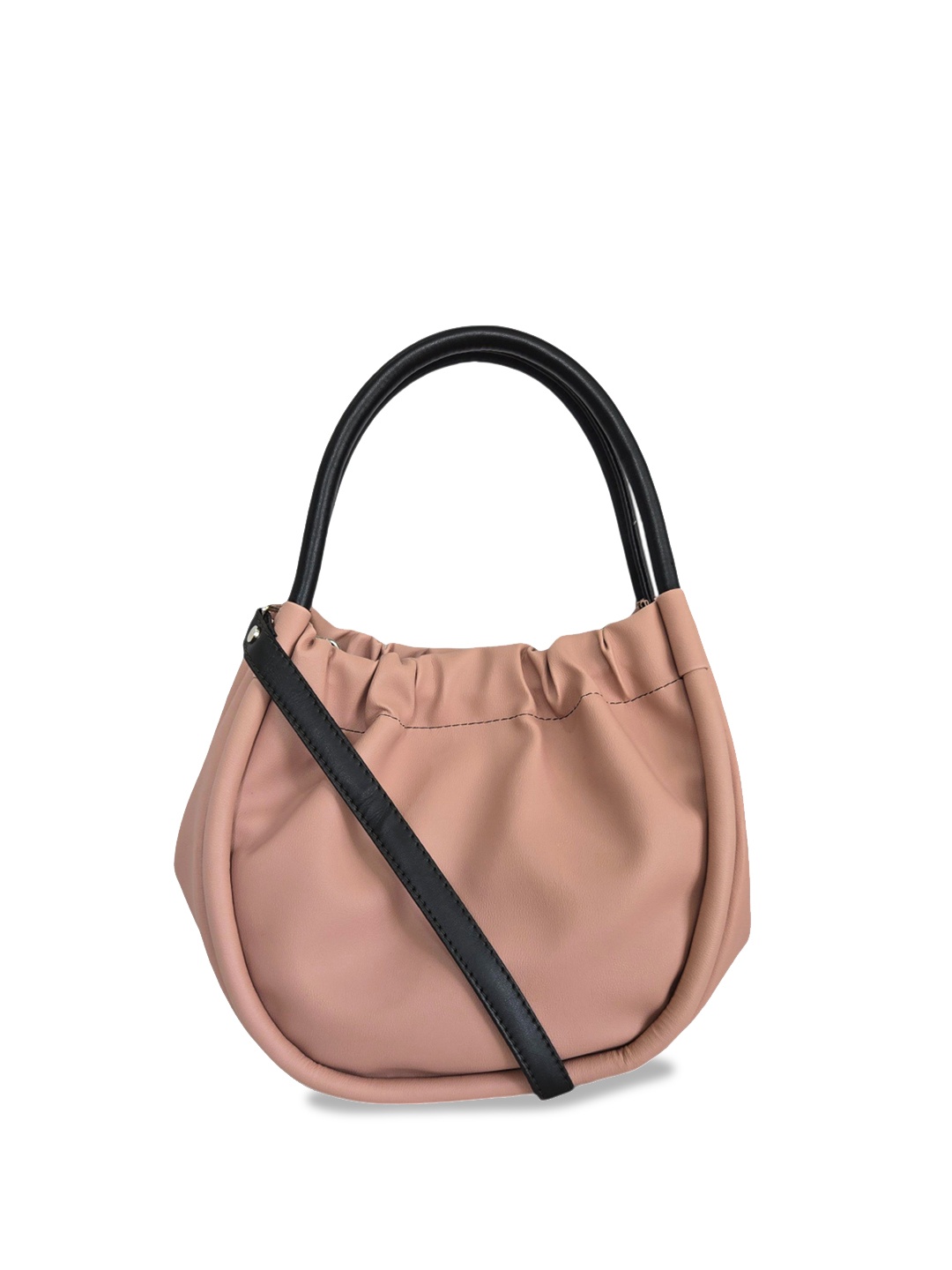 

DressBerry PU Half Moon Shoulder Bag with Tasselled, Pink