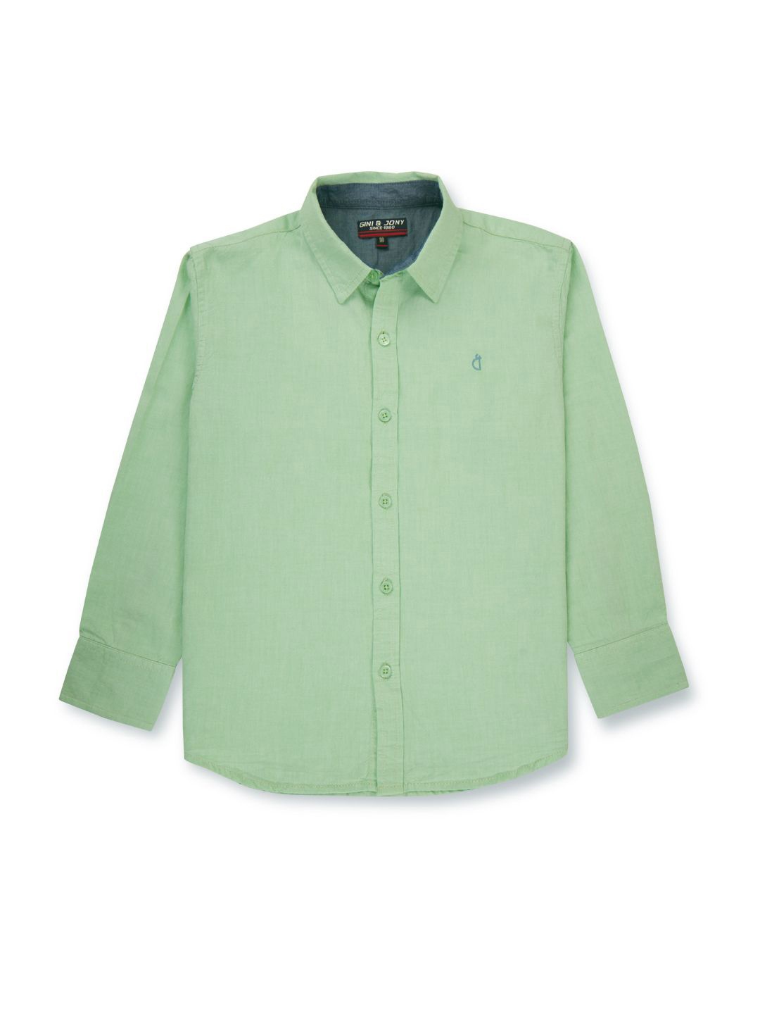 

Gini and Jony Boys Standard Opaque Casual Shirt, Green