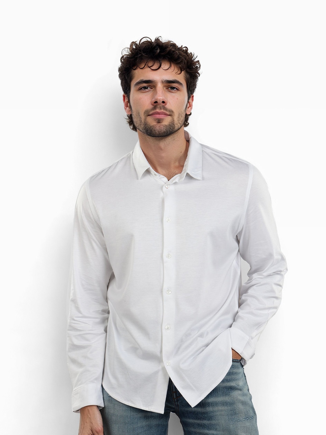 

Celio Men Classic Opaque Casual Shirt, White