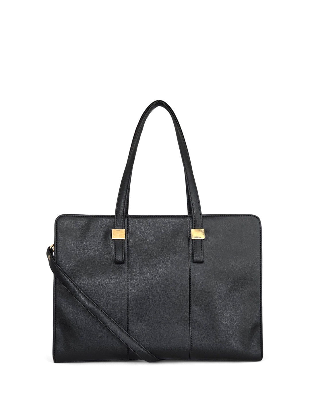 

Mast & Harbour PU Structured Shoulder Bag with Bow Detail, Black