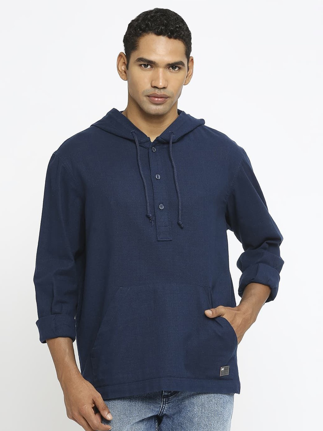 

Basics Men Opaque Casual Shirt, Blue