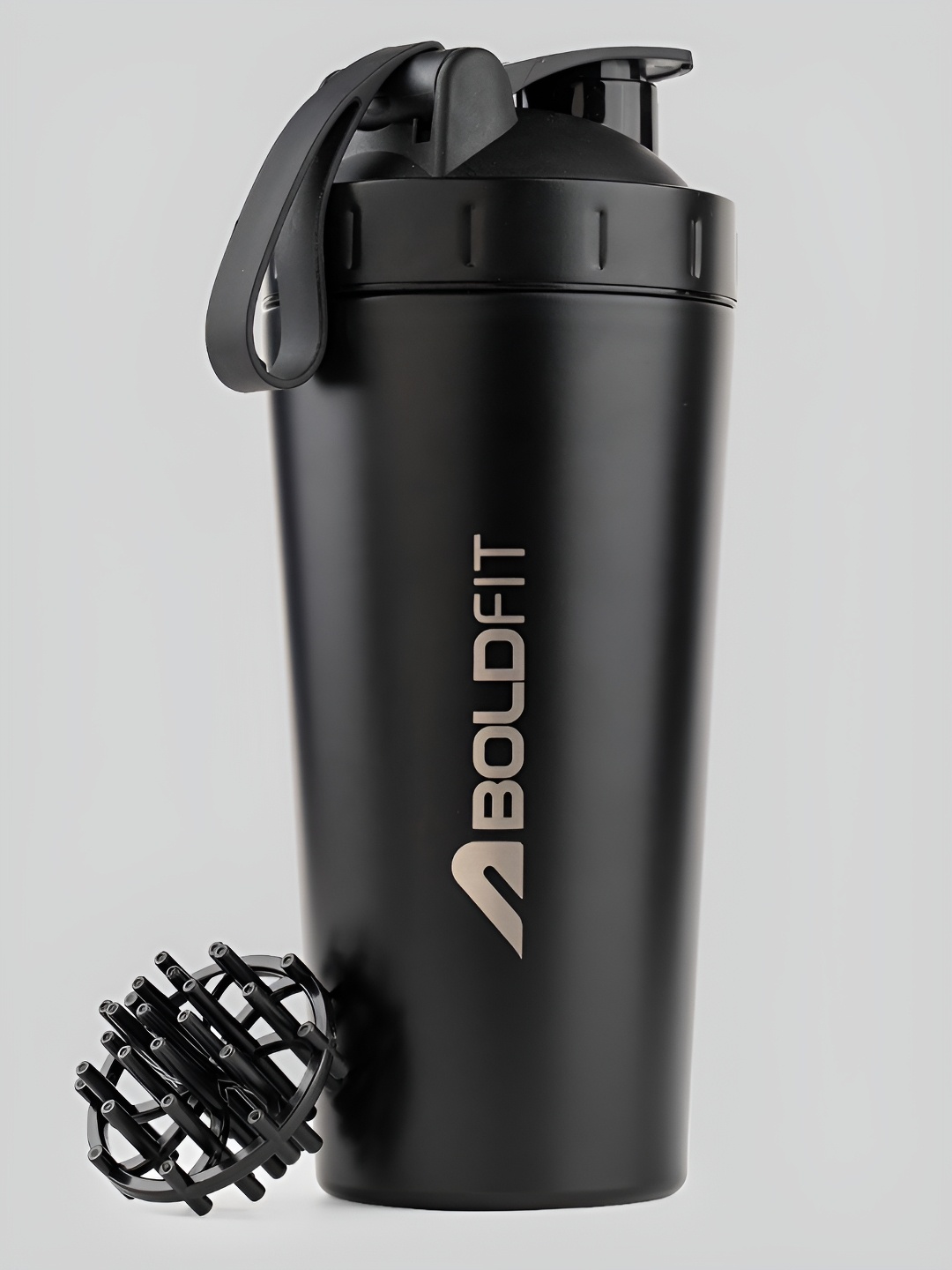 

BOLDFIT Black Shaker Bottle Steel Premium 700 ml