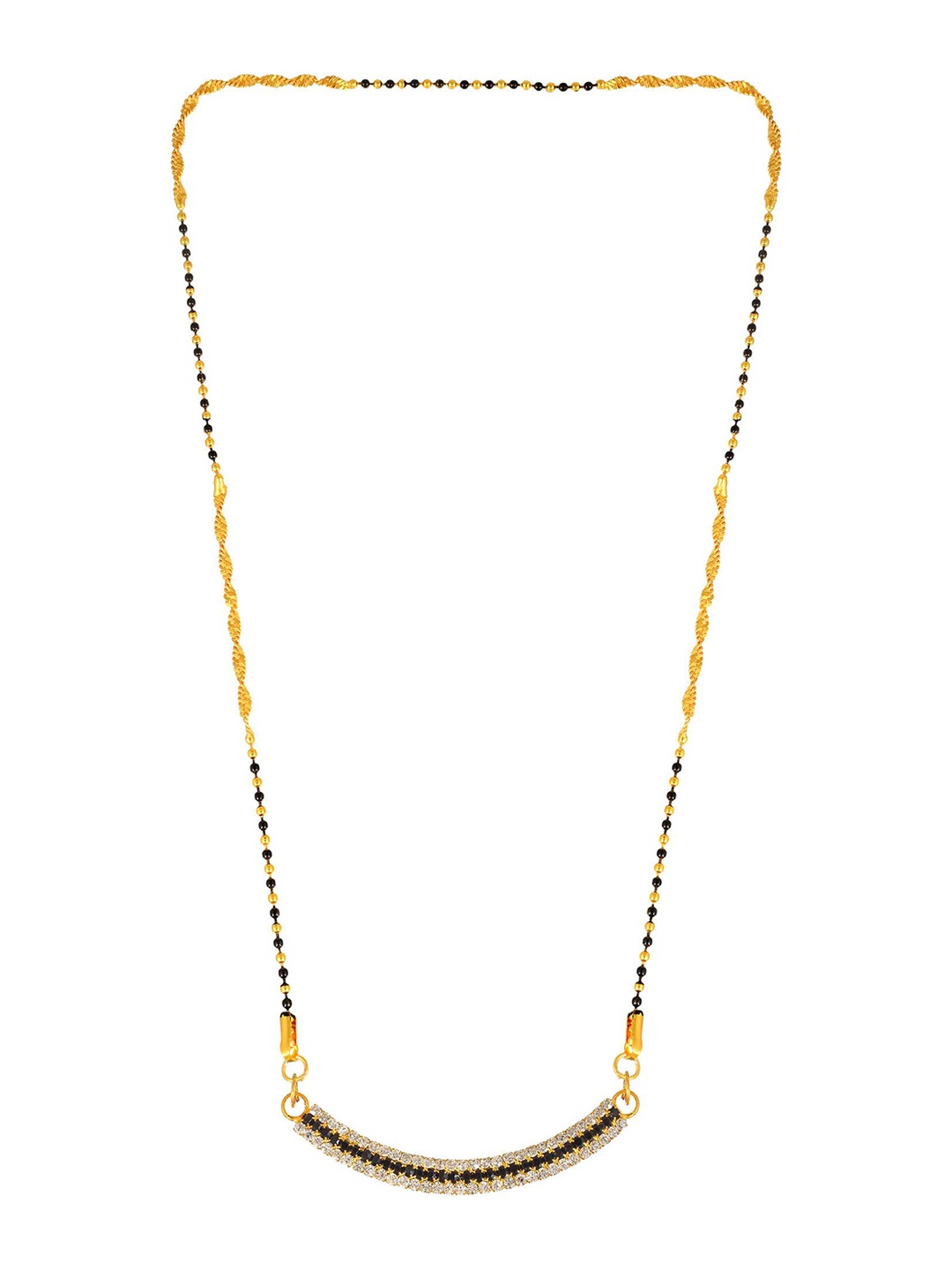 

MEMOIR Gold-Plated Artificial Beads Mangalsutra