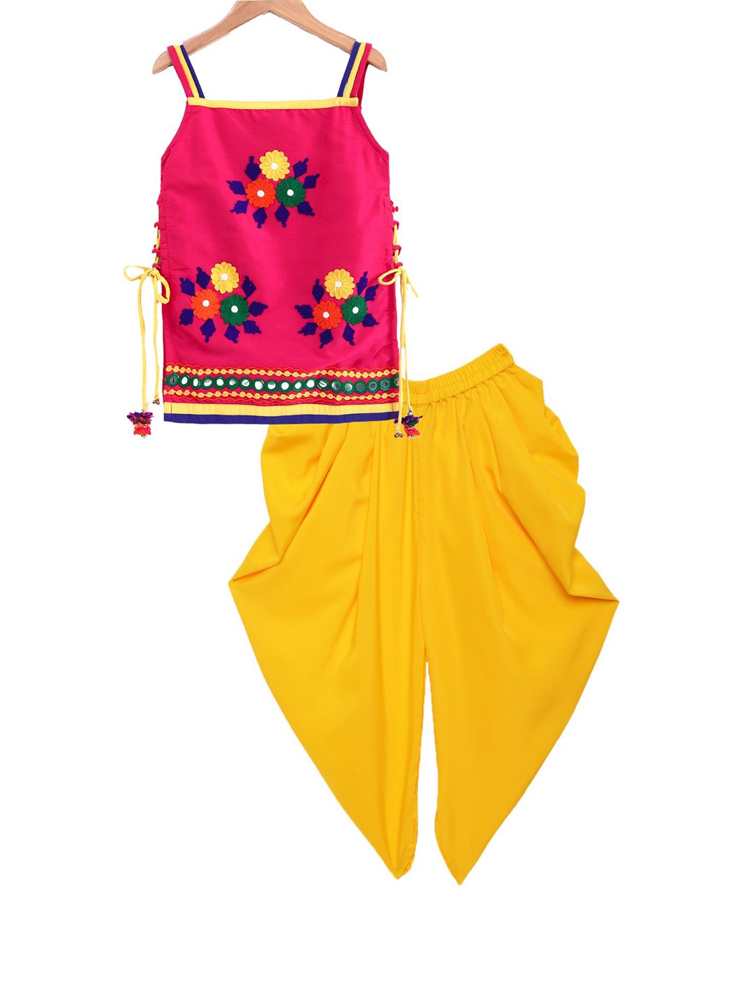 

Twisha Girls Top with Dhoti Pants, Pink