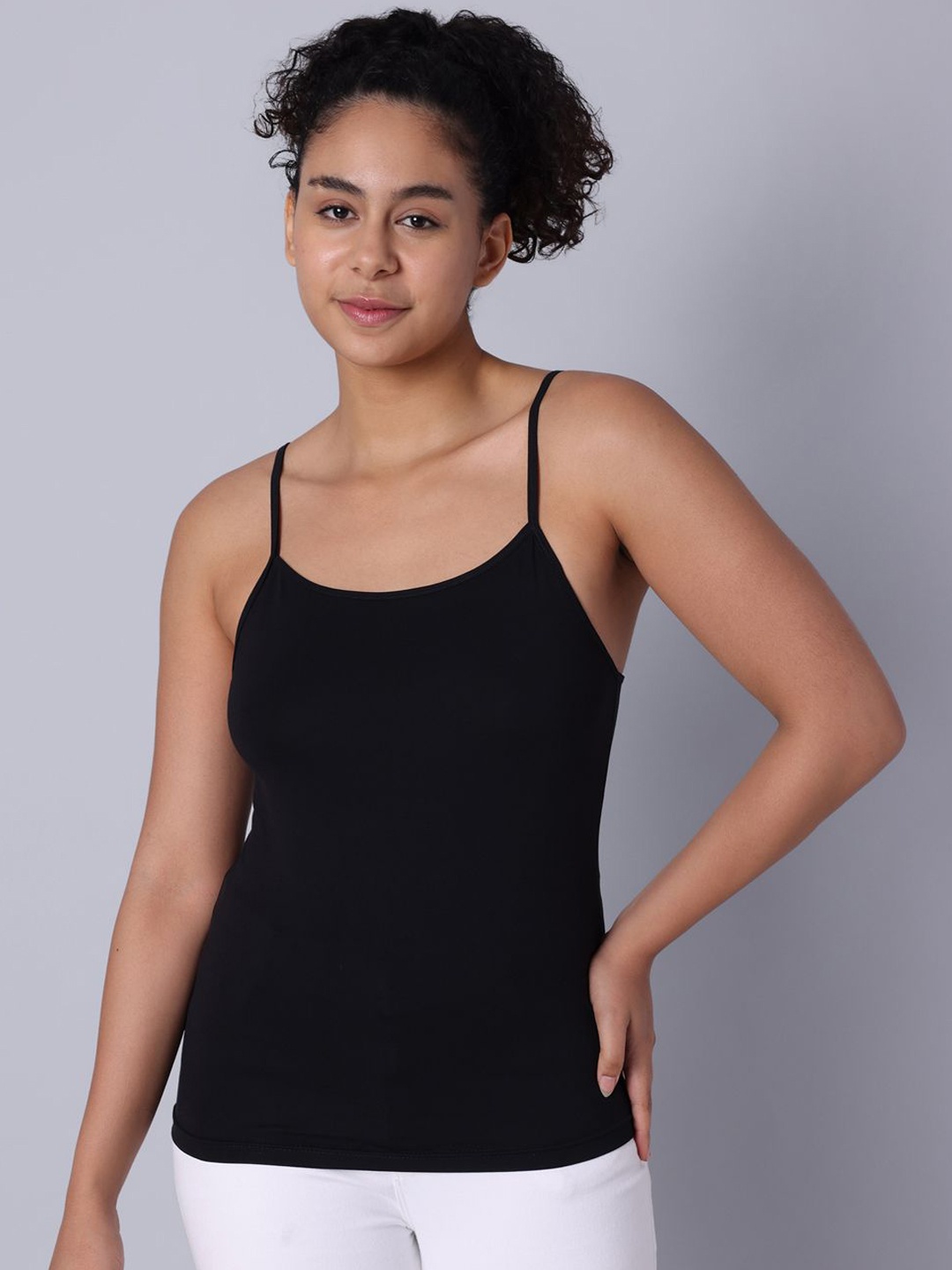 

Sillysally Women Non-Padded Camisoles, Black