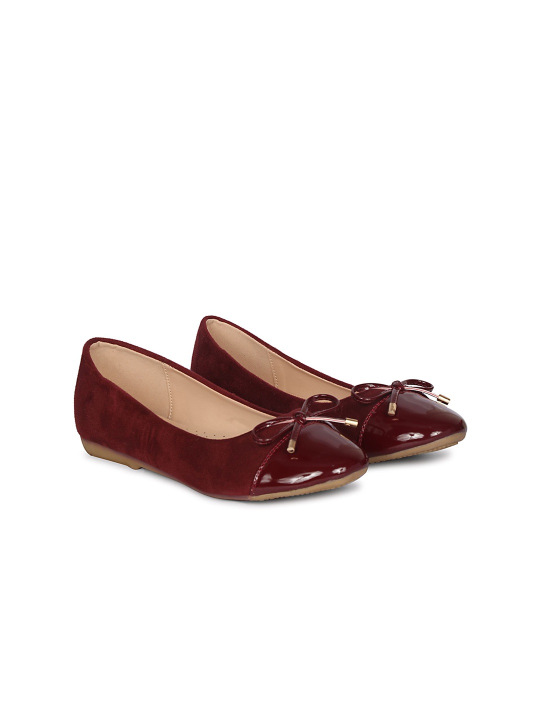 

Lavie Women Ballerinas with Bows Flats, Maroon