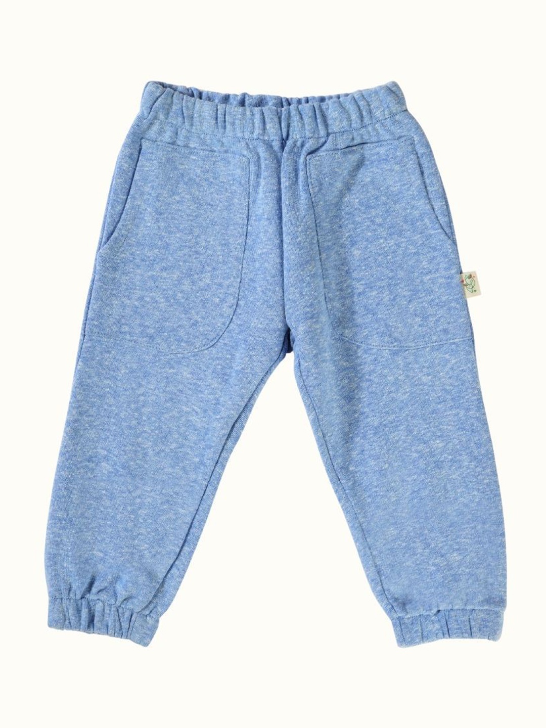 

Greendeer Kids Pure Cotton Mid Rise Joggers, Blue
