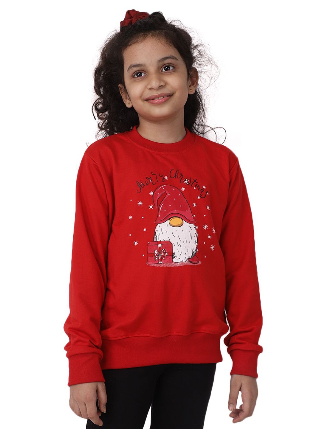 

Ninos Dreams Girls Conversational Printed Sweatshirt, Red