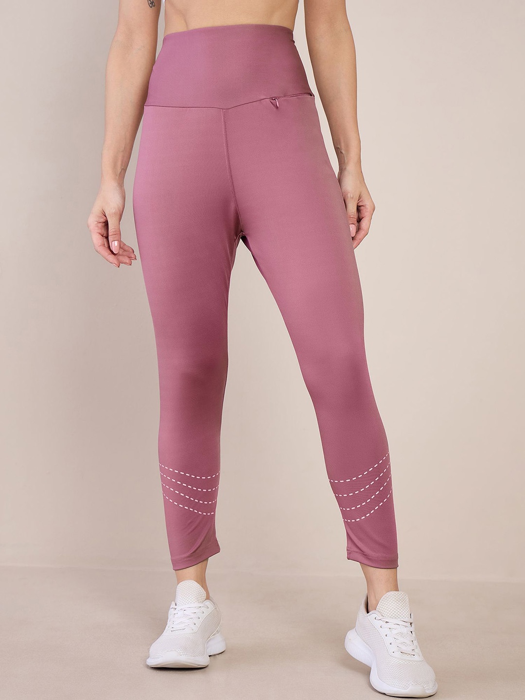 

July Women Ankle-Length Yoga Tights, Mauve