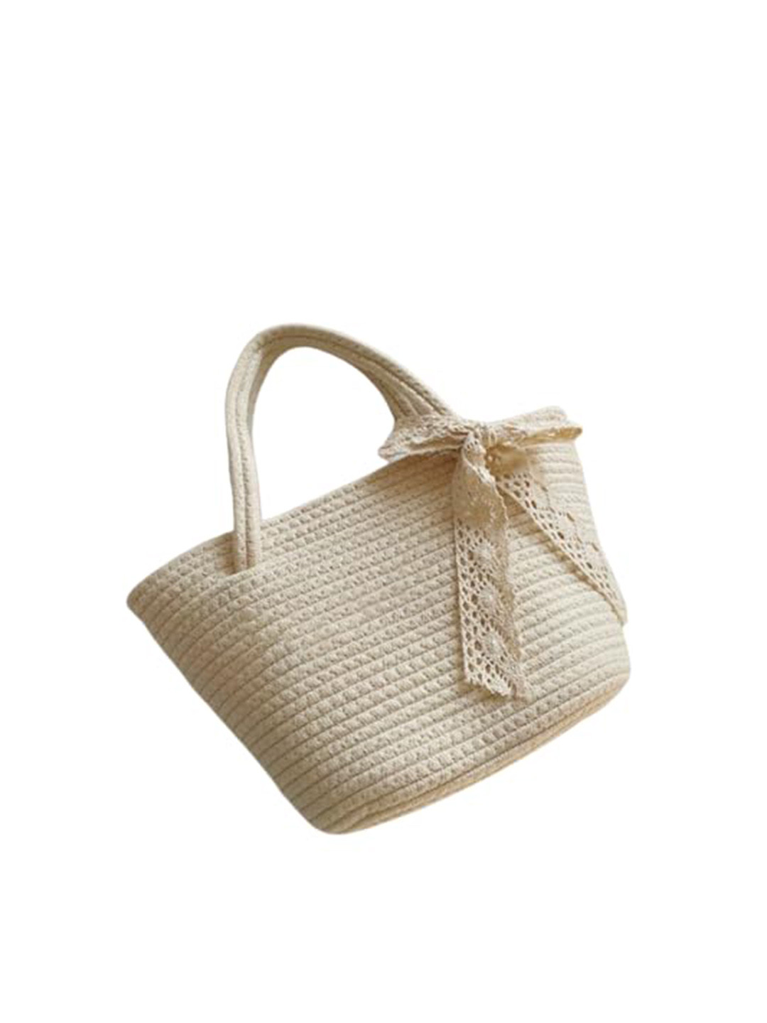 

Textile and Beyond Lace Sling Bag, Cream