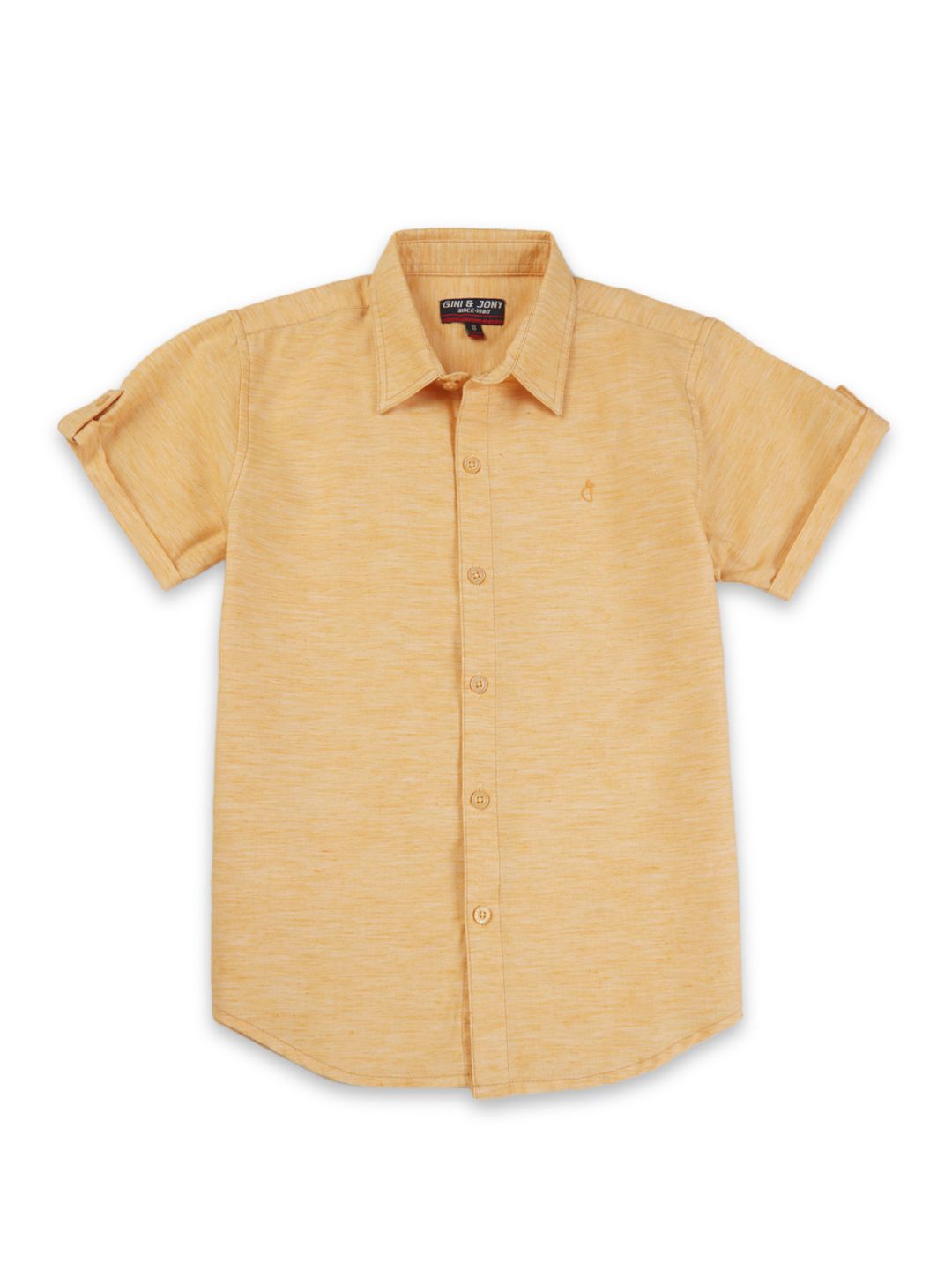 

Gini and Jony Boys Standard Opaque Casual Shirt, Yellow
