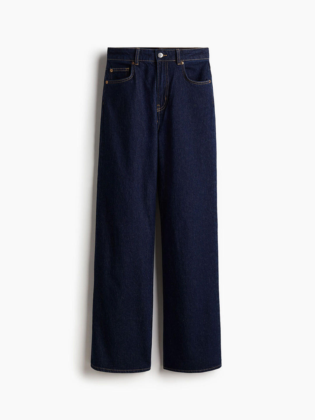 

H&M Women Wide High Jeans, Blue
