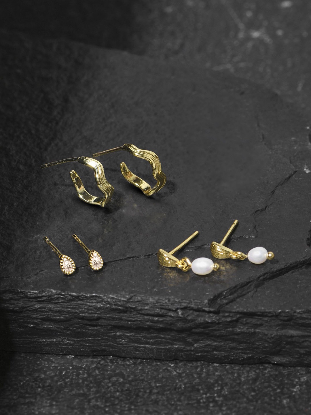 

Accessorize Geometric Hoop Earrings, Gold