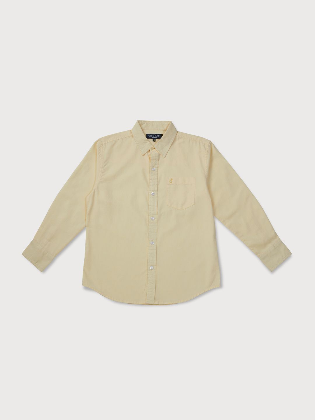 

Gini and Jony Boys Standard Opaque Casual Shirt, Yellow