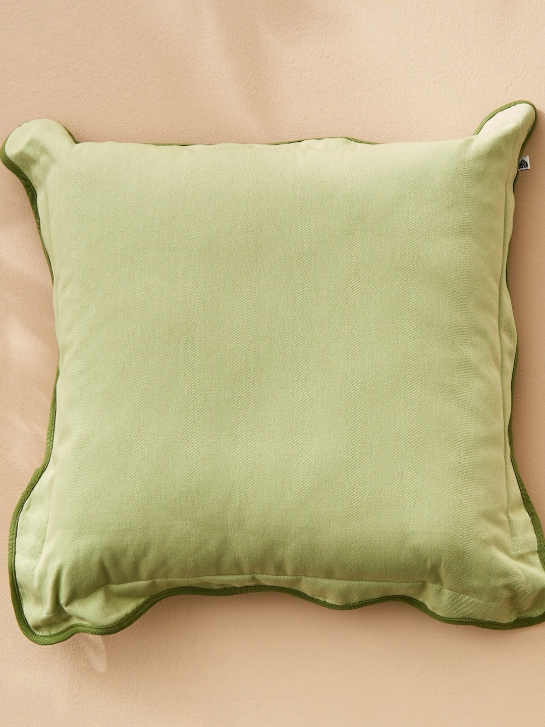 

Home Centre Green Square Filled Cushion