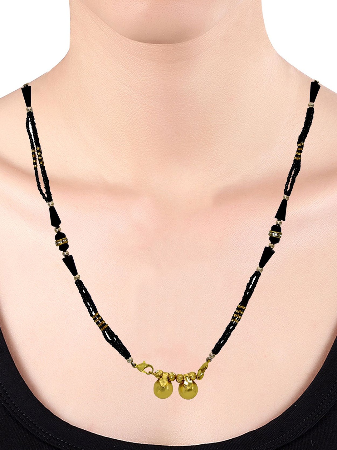 

MEMOIR Gold-Plated Artificial Beads Mangalsutra