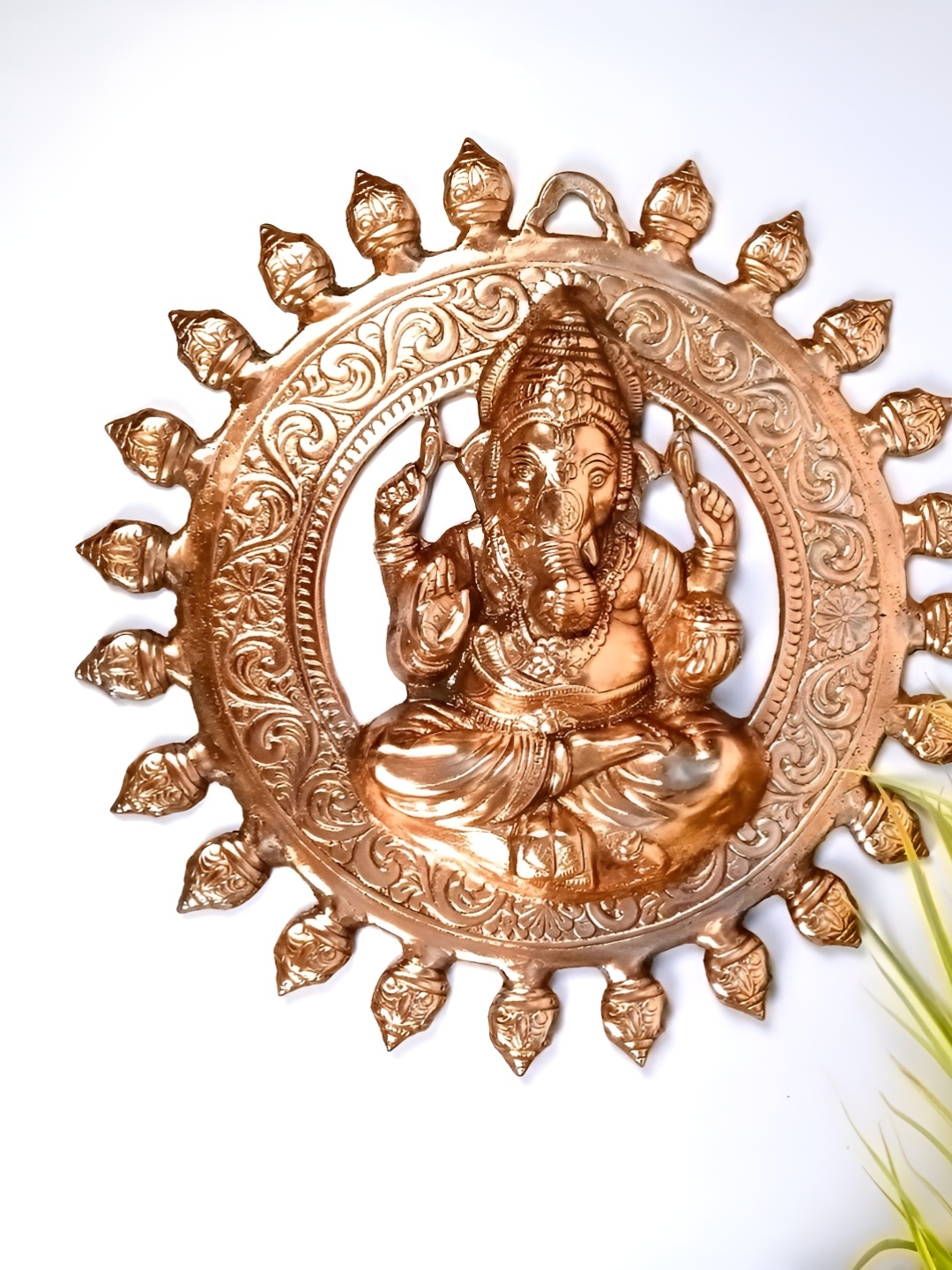 

apka mart Bronze Ganesh Wall Hanging Statue