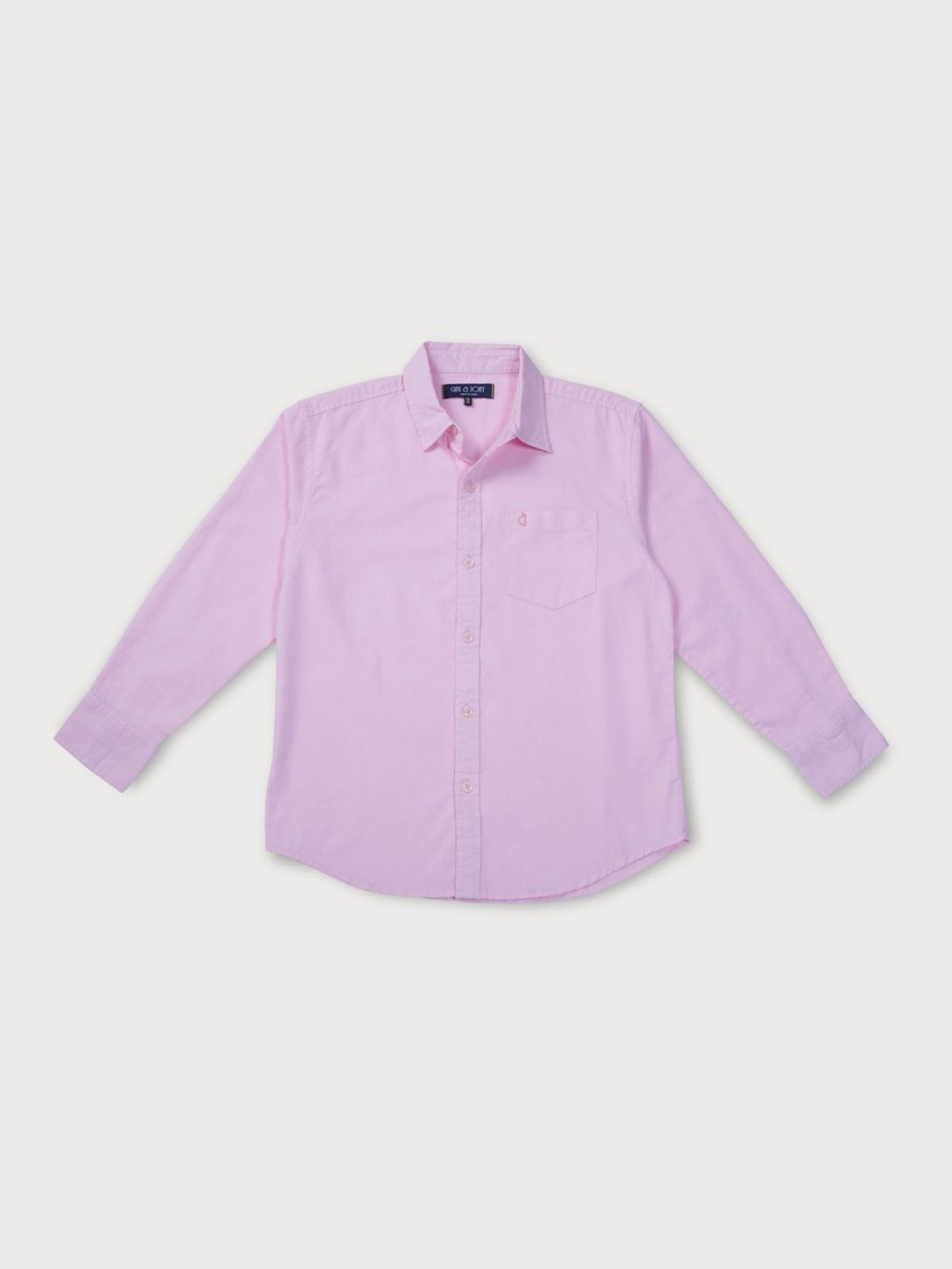 

Gini and Jony Boys Standard Opaque Casual Shirt, Pink