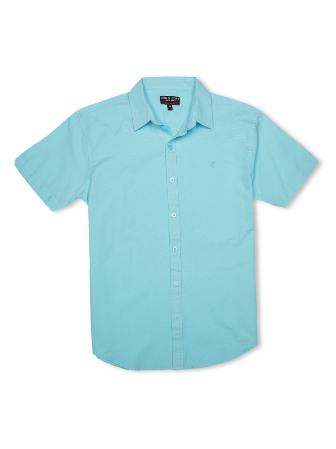 

Gini and Jony Boys Standard Opaque Casual Shirt, Blue