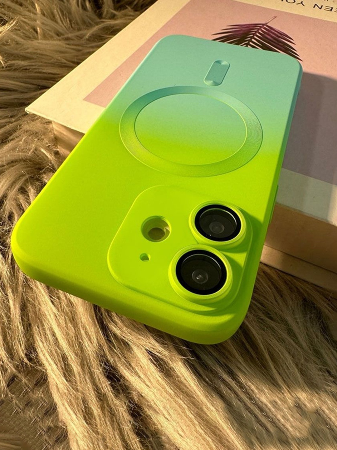 

Luxury Kase Solid Printed iPhone 12 Back Case Mobile Accessories, Green