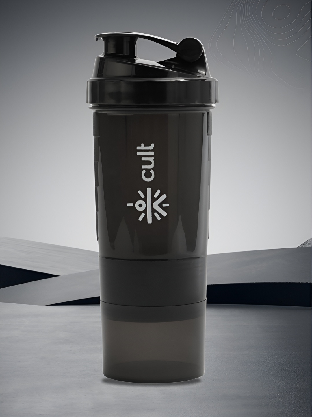 

CULT Black & White Single Plastic Printed Water Bottle