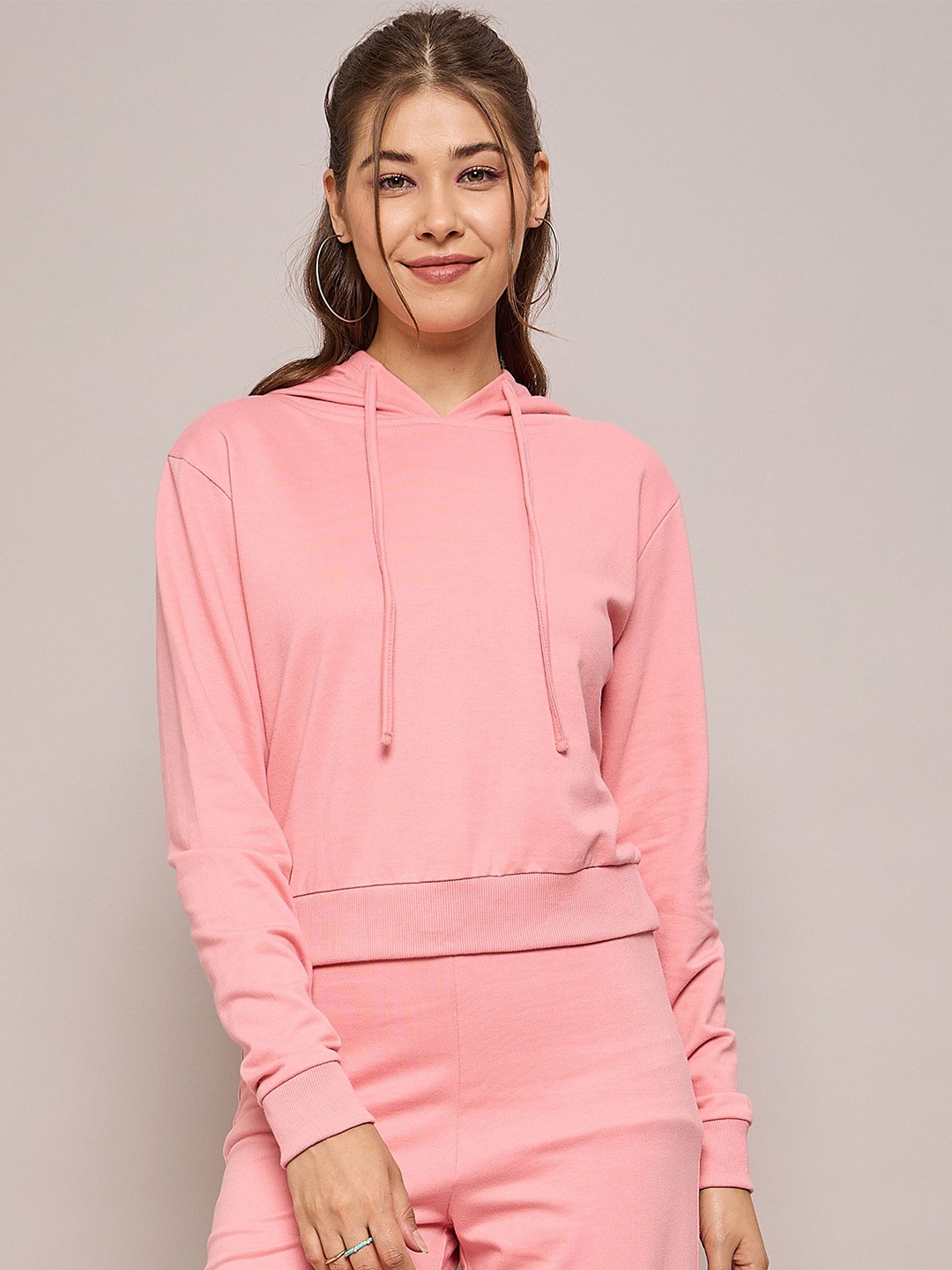 

SASSAFRAS Women Hooded Sweatshirt, Pink