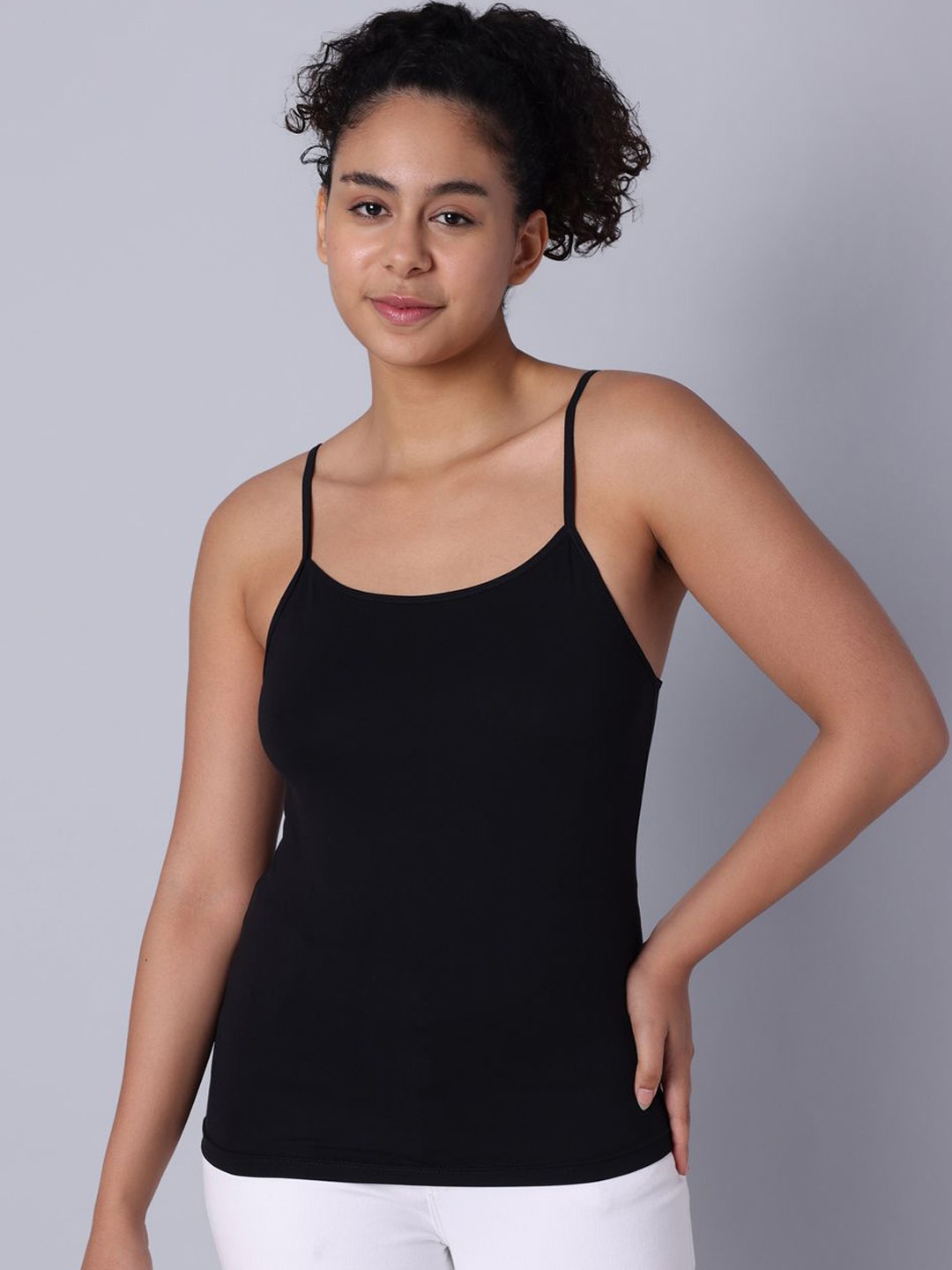 

Sillysally Pack Of 2 Non-Padded Camisoles, Black