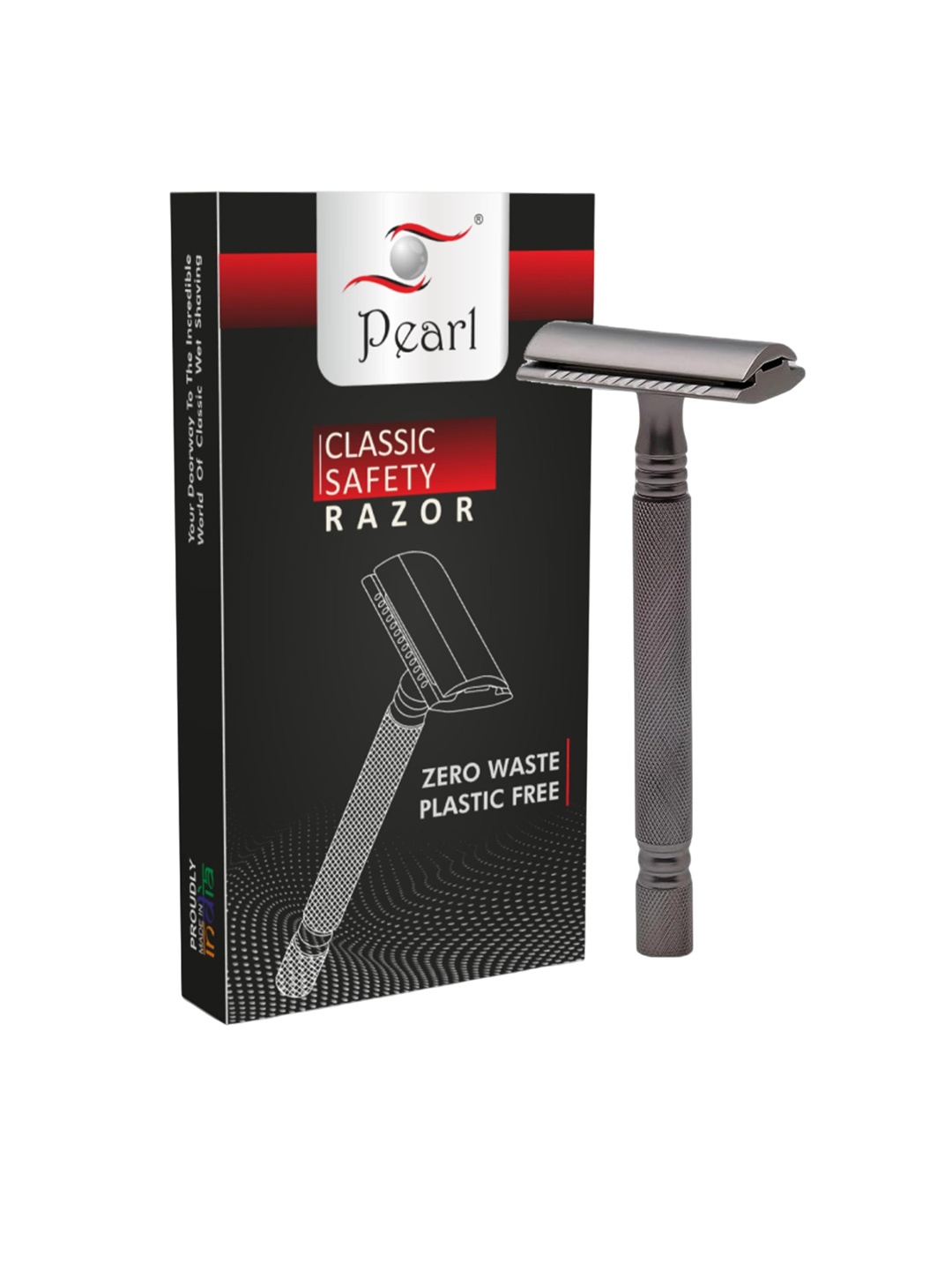 

Pearl Shaving Double Edge Safety Razor, Black