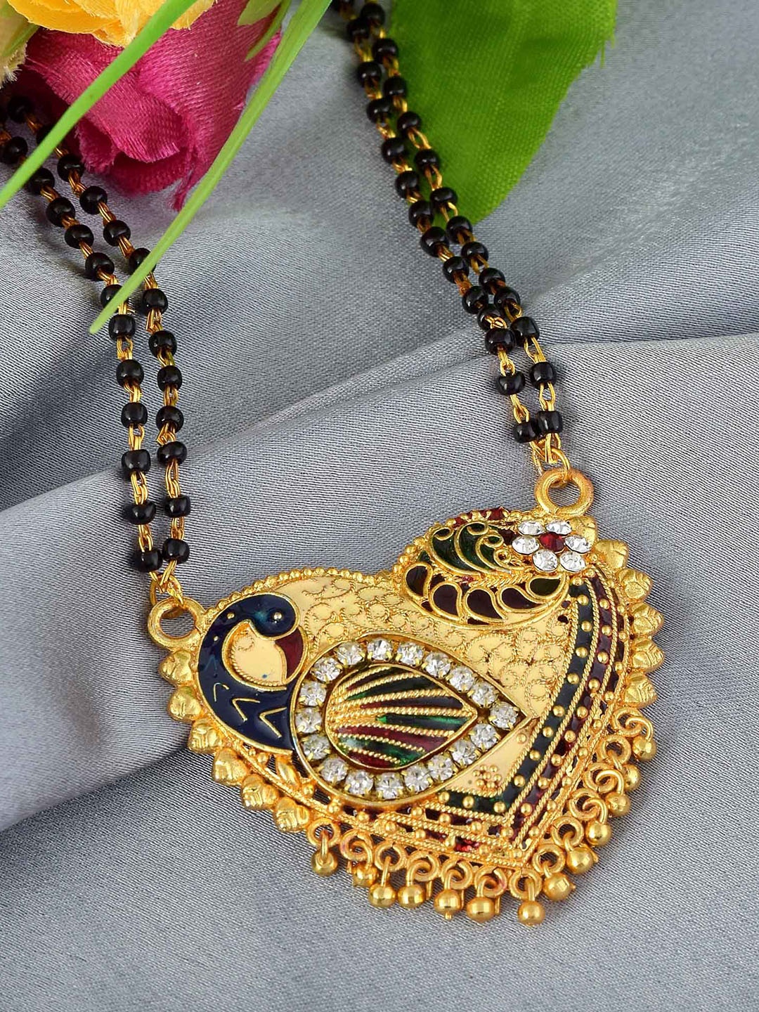 

MEMOIR Gold-Plated Beaded Mangalsutra