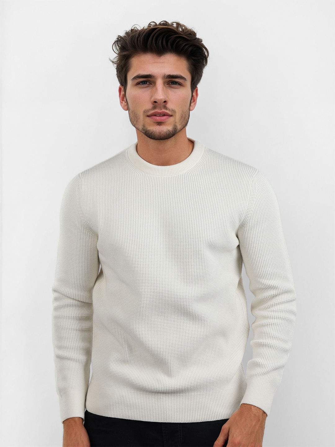 

Celio Men Pullover Sweaters, White