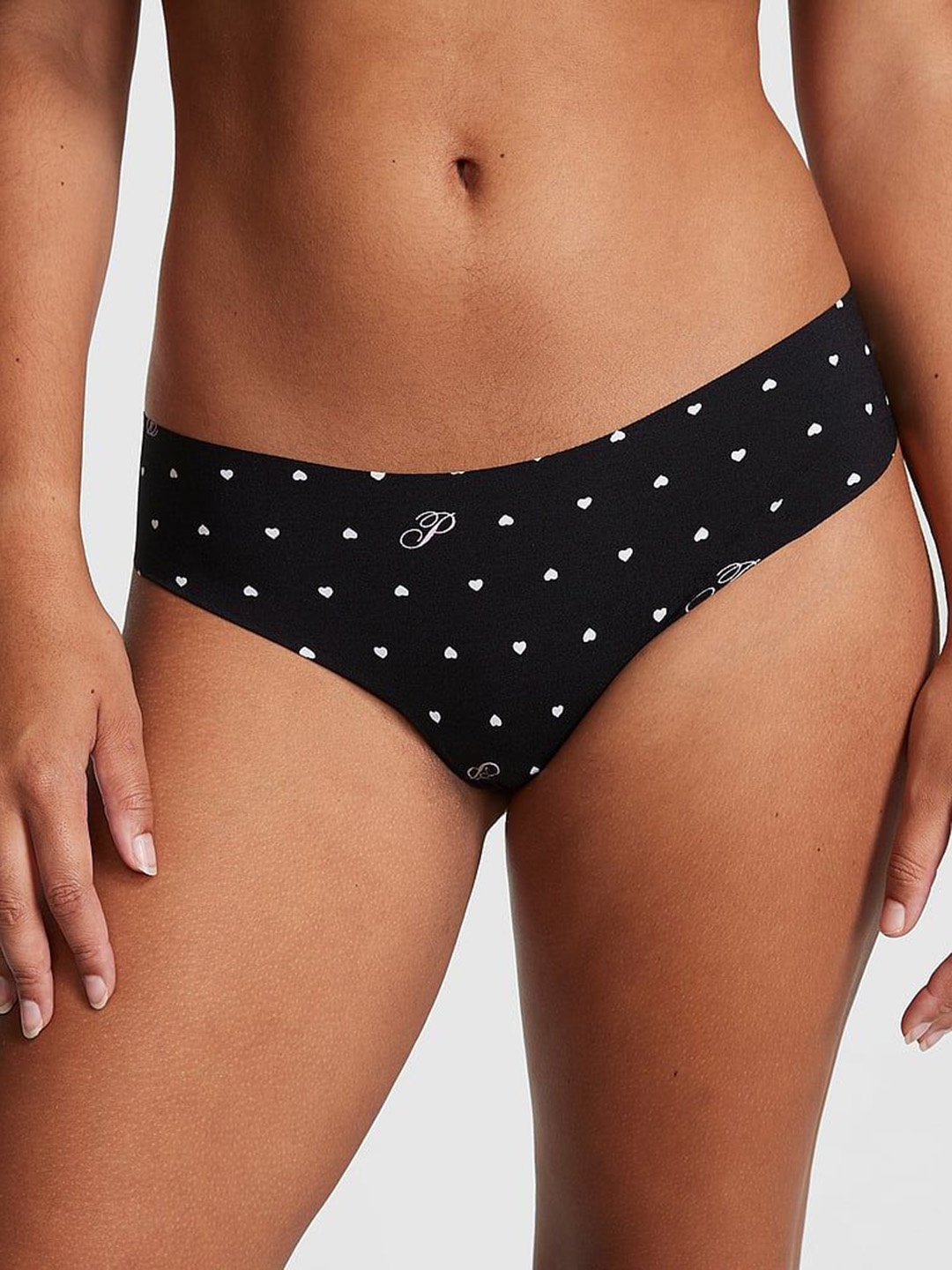 

Victoria's Secret Women Micro Ditsy Printed Thong Brief, Black