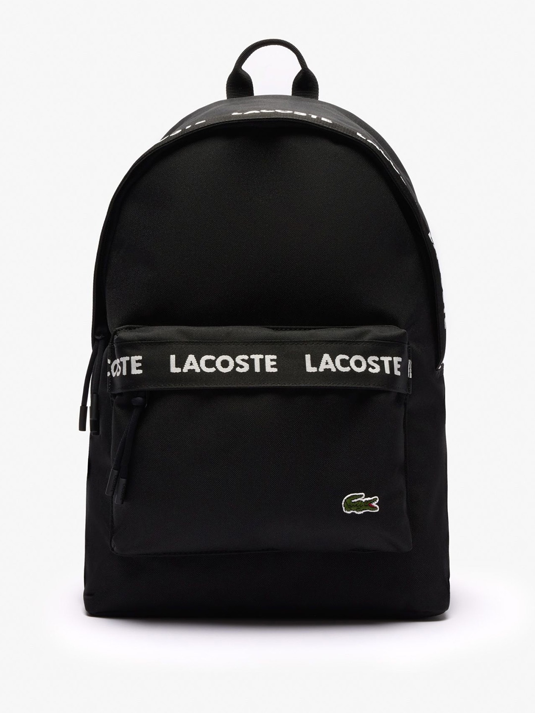 

Lacoste Unisex Logo Backpack, Black