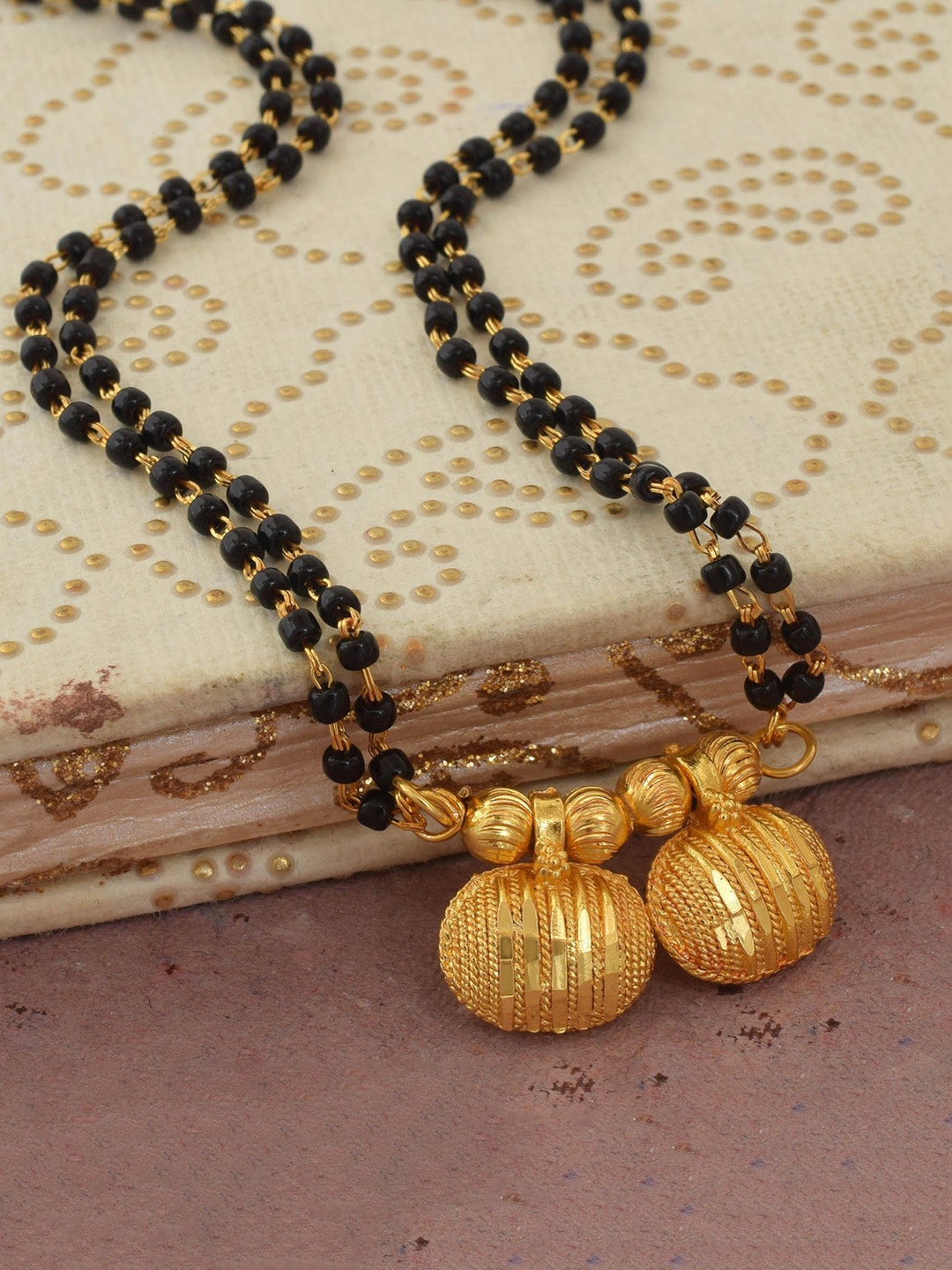 

MEMOIR Gold-Plated Beaded Mangalsutra