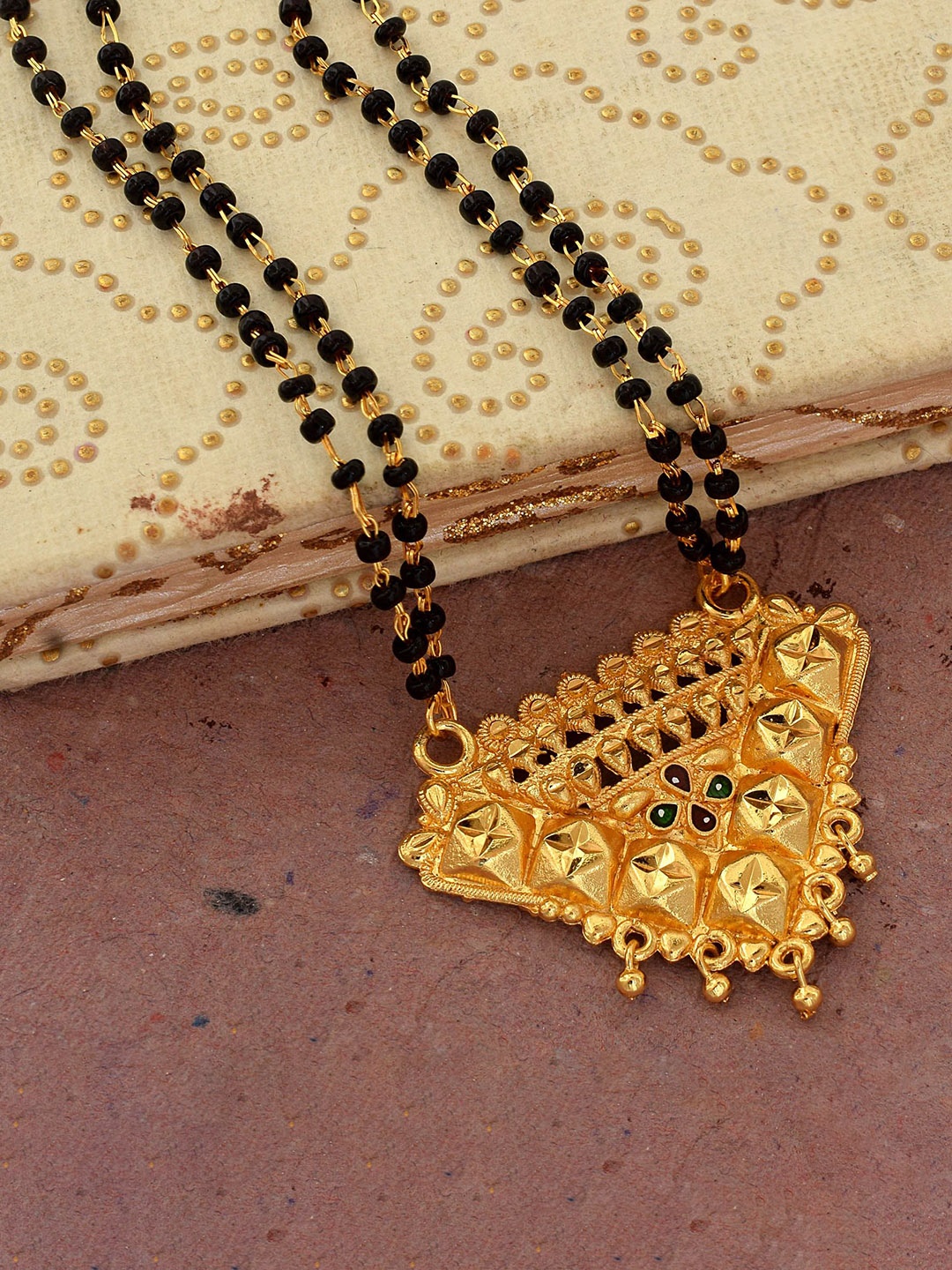 

MEMOIR Gold-Plated Beaded Mangalsutra