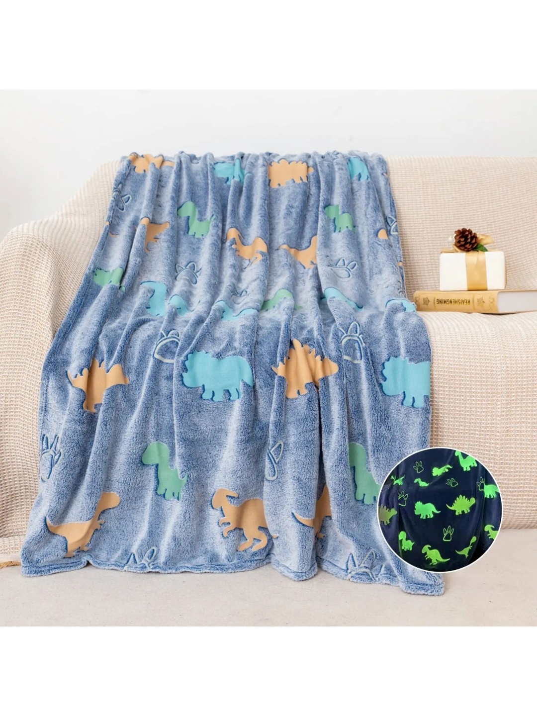 

TONY STARK Blue Fleece AC Room Single Bed Blanket