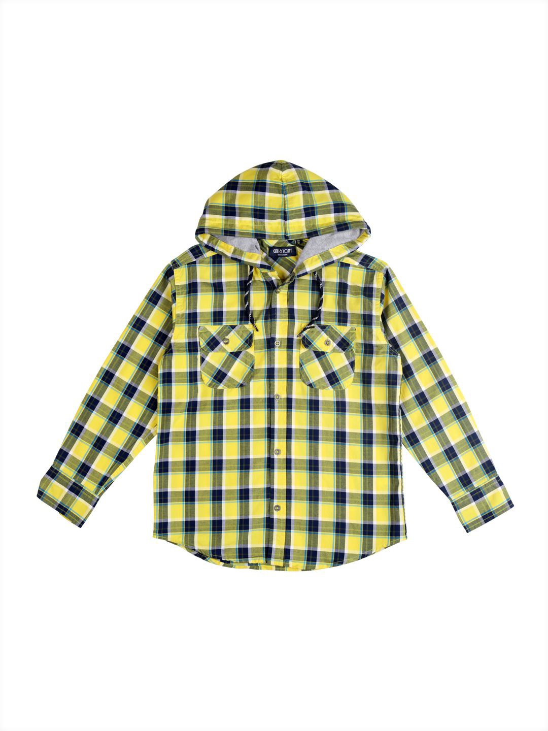 

Gini and Jony Boys Standard Tartan Checks Opaque Checked Casual Shirt, Yellow