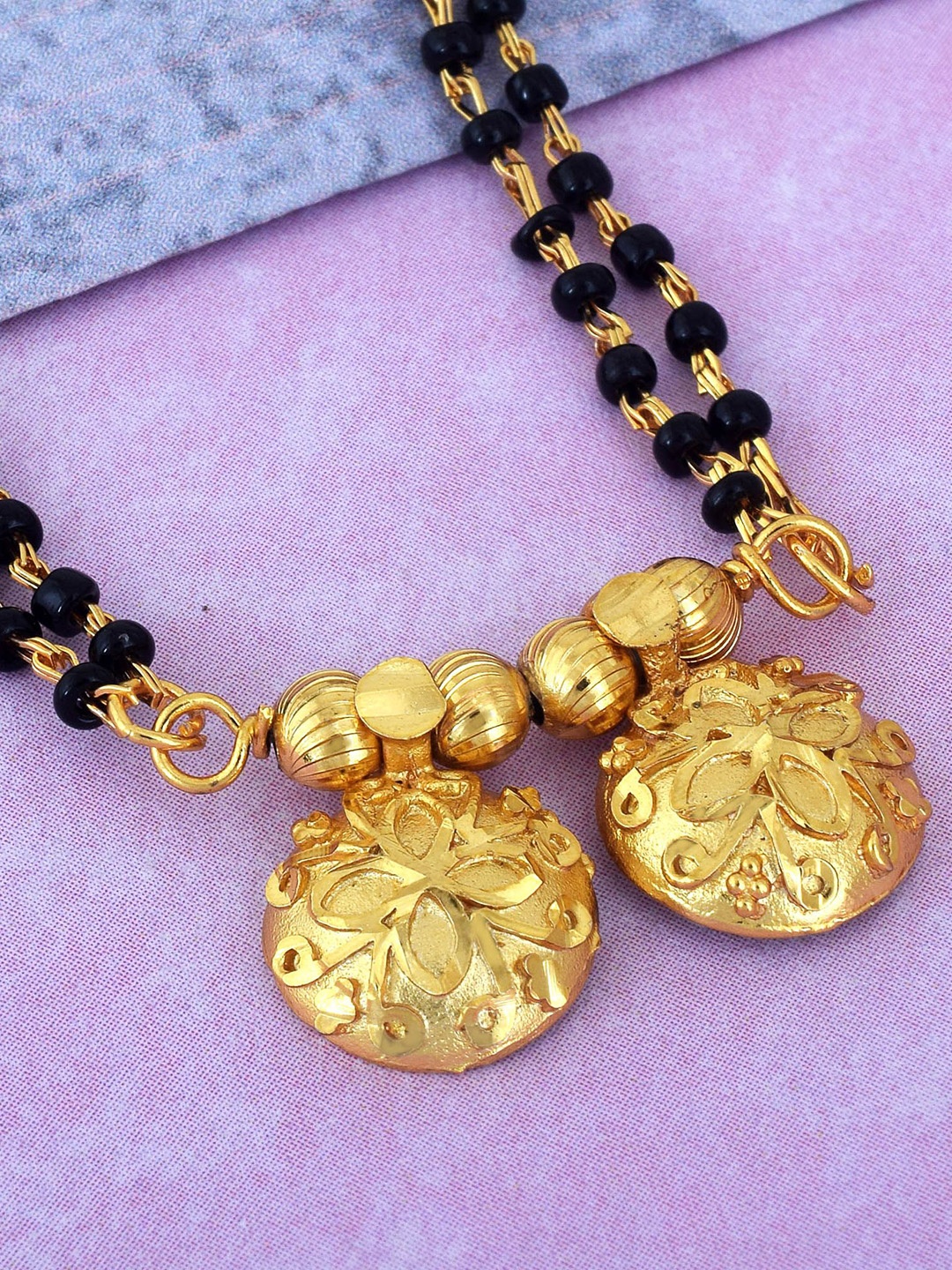 

MEMOIR Gold-Plated Beaded Mangalsutra