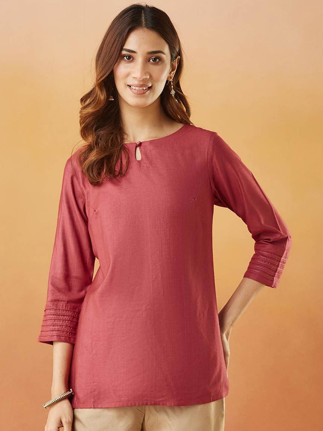 

Fabindia Women Gotta Patti Kurta, Maroon