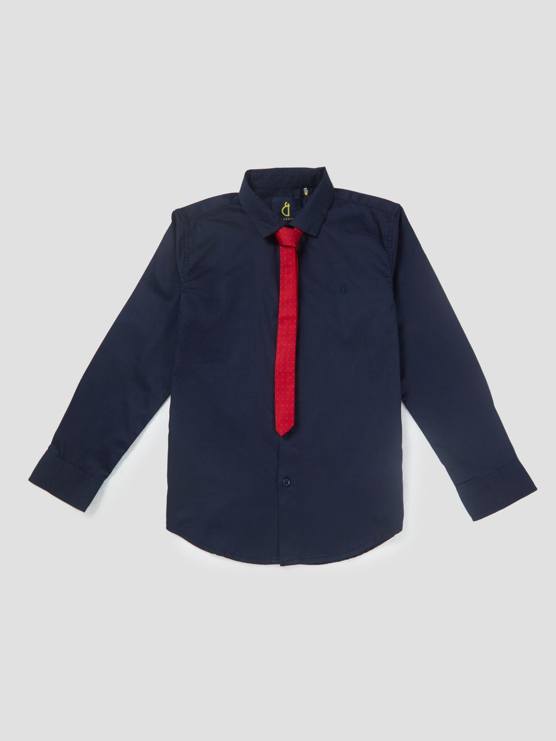 

Gini and Jony Boys Standard Opaque Casual Shirt, Navy blue