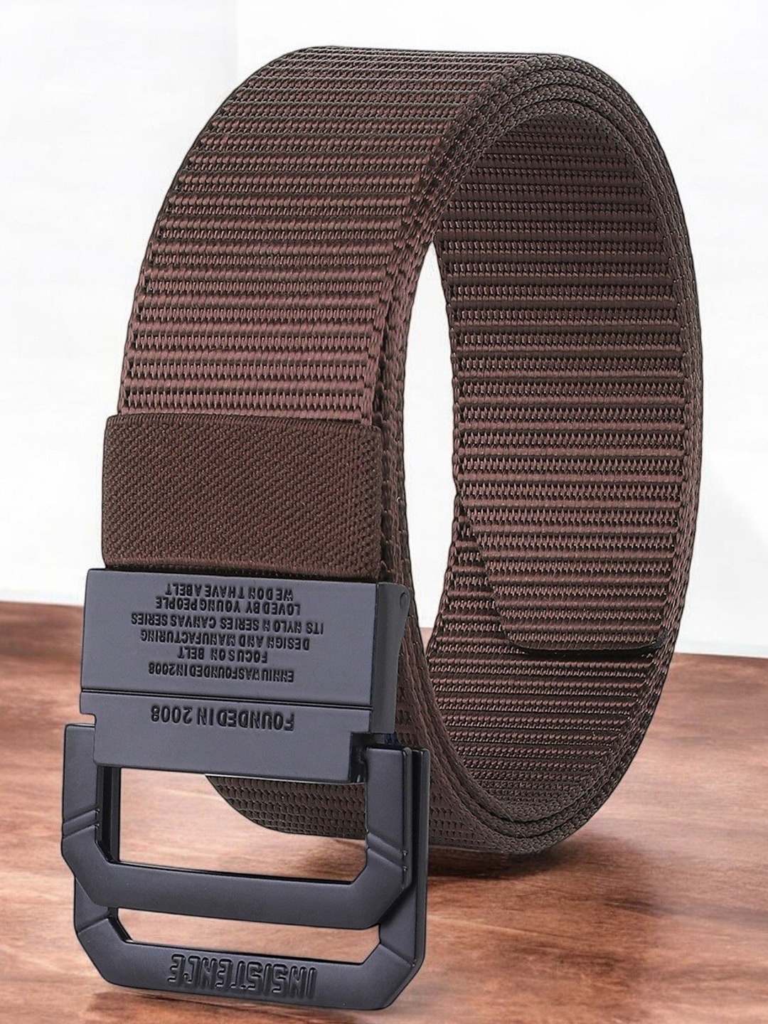 

ZORO Men Textured Belt, Brown