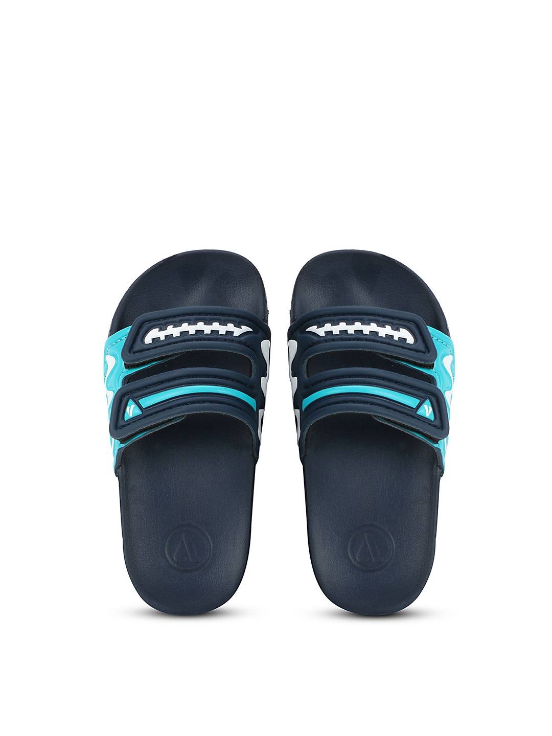 

Aqualite Boys Printed Sliders, Blue