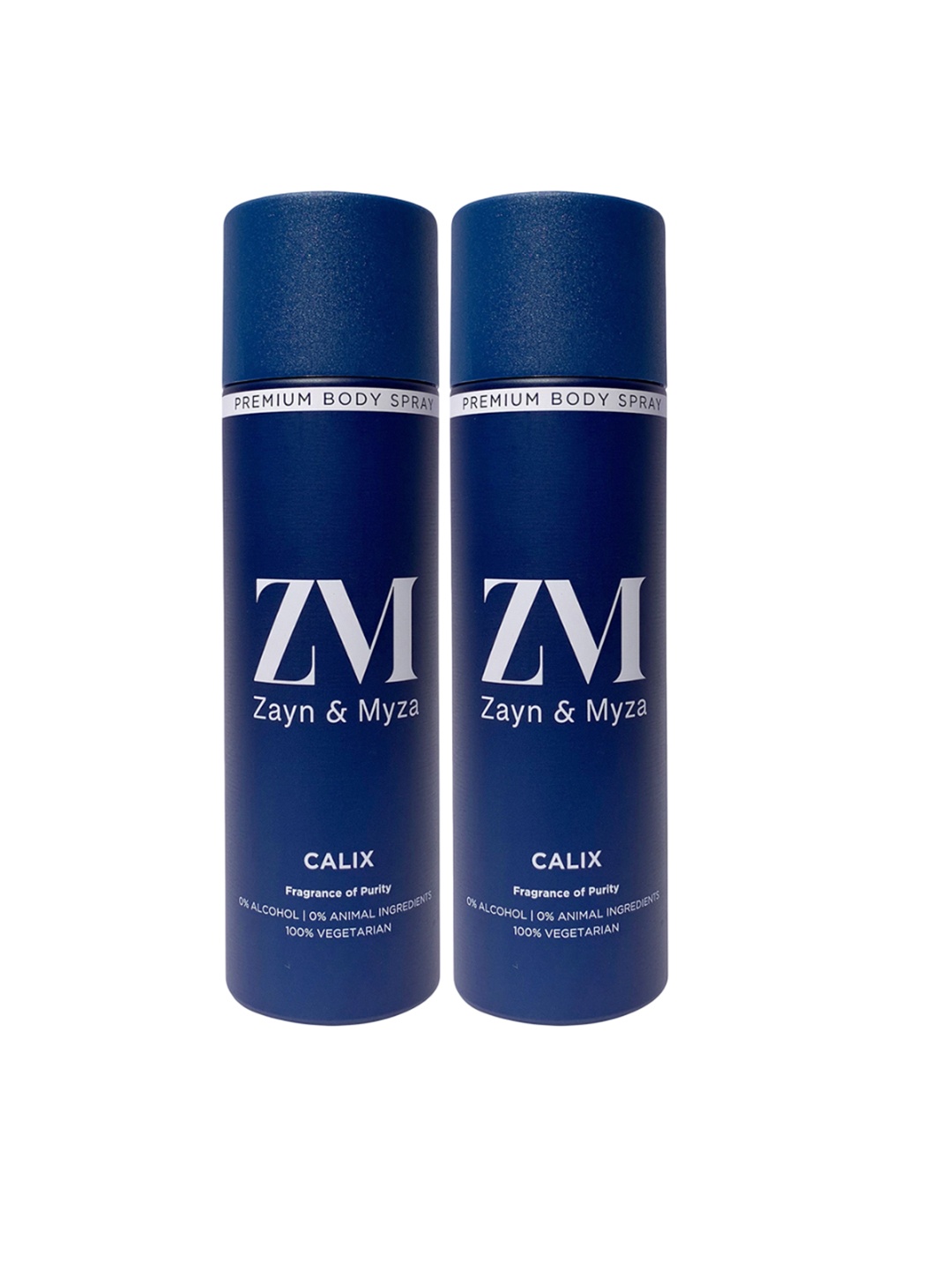 

ZM Zayn & Myza Set Of 2 Calix No Alcohol Long Lasting Deodorant - 200 ml Each, Blue